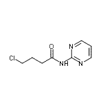 结构式 CAS# 97399-46-7, 4-氯-N-(2-嘧啶基)丁酰胺