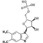 CAS#: 975-91-7， 5,6-Dimethyl-1-(5-O-phosphono-alpha-D-ribofuranosyl)-1H-benzimidazole