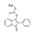 CAS#: 97586-18-0， Methyl 1-oxo-2-phenyl-1H-inden-3-yl carbonate