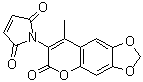 structure of CAS# 97744-90-6, 1-(8-Methyl-6-oxo-6H-[1,3]dioxolo[4,5-g]chromen-7-yl)-1H-pyrrole-2,5-dione;3-MALEIMIDO-4-METHYL-6,7-METHYLENEDIOXYCOUMARIN;6,7-methylenedioxy-4-methyl-3-maleimidocoumarin;6,7-Methy<wbr>lenedioxy<wbr>-4-methyl<wbr>-3-maleim<wbr>idocoumar<wbr>in [for H<wbr>PLC Label<wbr>ing]