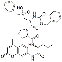 CAS 登录号：97792-42-2， 7-(N-苄氧羰基-beta-苄基天冬氨酰-脯氨酰-亮氨酰基)氨基-4-甲基香豆素