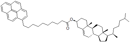 CAS#: 97850-83-4， 3-(10-Pyrenedecanoyl)Cholesterol