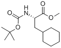 structure of CAS# 98105-41-0, (alphaS)-alpha-[[(1,1-Dimethylethoxy)Carbonyl]Amino]-Cyclohexanepropanoic Acid Methyl Ester;Boc-3-Cyclohexyl-L-Alanine  Methyl  Ester,  N-(Tert-Butoxycarbonyl)-3-Cyclohexyl-L-Alanine  Methyl  Ester;NALPHA-Tert-Butoxycarbonyl-3-Cyclohexyl-L-Alanine Methyl Ester;N-(TERT-BUTOXYCARBONYL)-3-CYCLOHEXYL-L-ALANINE METHYL ESTER