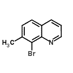 structure of CAS# 98203-08-8, 8-Bromo-7-methylquinoline;8-Bromo-7-methylquinoline;8-Bromo-7-methyl-quinoline