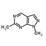 structure of CAS# 98277-10-2, 1,6-Dimethyl-1H-pyrazolo[3,4-d]pyrimidine;1,6-Dimethyl-1H-pyrazolo[3,4-d]pyrimidine;MFCD18793430