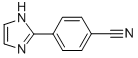 structure of CAS# 98298-49-8, 4-(1H-Imidazol-2-Yl)-Benzonitrile;Benzonitrile,4-(1H-Imidazol-2-Yl)-;4-(1H-IMIDAZOL-2-YL)-BENZONITRILE;4-(Imidazol-2-Yl)Benzonitrile