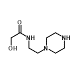 CAS#: 98487-69-5， 2-Hydroxy-N-[2-(1-piperazinyl)ethyl]acetamide