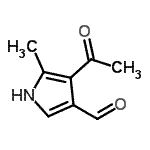 CAS#: 98491-67-9， 4-Acetyl-5-methyl-1H-pyrrole-3-carbaldehyde