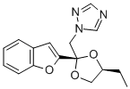 CAS#: 98518-99-1， cis-1-((2-(2-Benzofuranyl)-4-Ethyl-1,3-Dioxolan-2-Yl)Methyl)-1H-1,2,4-Triazole