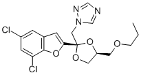 CAS#: 98519-02-9， cis-1-((2-(5,7-Dichloro-2-Benzofuranyl)-4-(Propoxymethyl)-1,3-Dioxolan-2-Yl)Methyl)-1H-1,2,4-Triazole