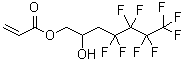 结构式 CAS# 98573-25-2, 4,4,5,5,6,6,7,7,7-九氟-2-羟基庚基丙烯酸酯