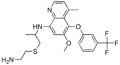 CAS#: 98586-86-8， 8-((5'-Amino-1'-Methyl-3'-Thiapentyl)Amino)-6-Methoxy-4-Methyl-5-((3-Trifluoromethyl)Phenoxy)Quinoline