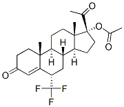 CAS#: 987-18-8， 17-Hydroxy-6alpha-(trifluoromethyl)pregn-4-ene-3,20-dione 17-acetate