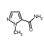 结构式 CAS# 98711-43-4, 1-甲基-1H-吡唑-5-甲酰胺