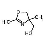 structure of CAS# 98841-68-0, (2,4-Dimethyl-4,5-dihydro-1,3-oxazol-4-yl)methanol;(2,4-dimethyl-1,3-oxazolin-4-yl)methan-1-ol;(2,4-Dimethyl-4,5-dihydro-1,3-oxazol-4-yl)methanol #;2,4-dimethyl-2-oxazoline-4-methanol