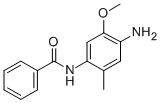 结构式 CAS# 99-21-8, N-(4-氨基-5-甲氧基-2-甲基苯基)苯甲酰胺