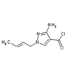 CAS 登录号：99007-18-8， 3-氨基-1-[(2E)-2-丁烯-1-基]-1H-吡唑-4-甲酰氯