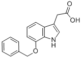 structure of CAS# 99102-25-7, 7-(Phenylmethoxy)-1H-Indole-3-Acetic Acid;1H-Indole-3-Acetic Acid, 7-(Phenylmethoxy)-;7-(PHENYLMETHOXY)-1H-INDOLE-3-ACETIC ACID;(7-BENZYLOXY-1H-INDOL-3-YL)-ACETIC ACID