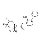 CAS#: 99267-18-2， 1-{3-[(1E)-2-Chloro-3,3,3-trifluoro-1-propen-1-yl]-2,2-dimethylcyclopropyl}-2-(2-methyl-3-biphenylyl)ethanone