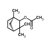 结构式 CAS# 99341-77-2, (1R,4S)-1,3,3-三甲基双环[2.2.1]庚-2-基乙酸酯