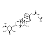 CAS#: 99794-78-2， (2S,3S,4S,5R,6R)-6-{[(3R,5R,7R,8R,9S,10S,12S,13R,14S,17R)-17-{(2R)-5-[(Carboxymethyl)amino]-5-oxo-2-pentanyl}-7,12-dihydroxy-10,13-dimethylhexadecahydro-1H-cyclopenta[a]phenanthren-3-yl]oxy}-3,4,5-tri hydroxytetrahydro-2H-pyran-2-carboxylic acid