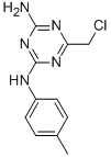 structure of CAS# 99860-36-3, 6-(Chloromethyl)-N-(4-Methylphenyl)-1,3,5-Triazine-2,4-Diamine;[4-Amino-6-(Chloromethyl)-S-Triazin-2-Yl]-(4-Methylphenyl)Amine;Zinc00529667;Zero/006288
