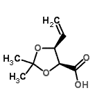 CAS#: 99902-66-6， 2,2-Dimethyl-5-Vinyl-[1,3]Dioxolane-4-Carboxylic Acid