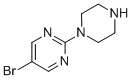 结构式 CAS# 99931-82-5, 5-溴-2-(1-哌嗪基)-嘧啶