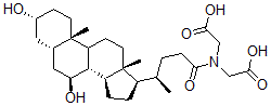 CAS#: 99956-32-8， Ursodeoxycholyl N-Carboxymethylglycine
