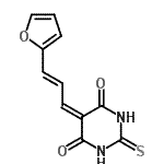 CAS#: 99974-02-4， 5-[(2E)-3-(2-Furyl)-2-propen-1-ylidene]-2-thioxodihydro-4,6(1H,5H)-pyrimidinedione