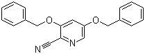 结构式 CAS# 1000025-92-2, 3,5-二苄氧基-2-氰基吡啶