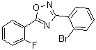 结构式 CAS# 1000339-25-2, 3-(2-溴苯基)-5-(2-氟苯基)-1,2,4-恶二唑