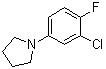 结构式 CAS# 1000339-33-2, 1-(3-氯-4-氟苯基)吡咯烷