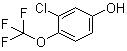 结构式 CAS# 1000339-94-5, 3-氯-4-(三氟甲氧基)苯酚