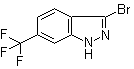 3-Bromo-6-(trifluoromethyl)-1H-indazole molecular structure (CAS 1000341-21-8)