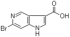 6-Bromo-1H-pyrrolo[3,2-c]pyridine-3-carboxylic acid molecular structure (CAS 1000341-77-4)