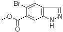 结构式 CAS# 1000342-30-2, 5-溴-1H-吲唑-6-羧酸甲酯