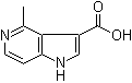 结构式 CAS# 1000342-75-5, 4-甲基-1H-吡咯并[3,2-c]吡啶-3-羧酸