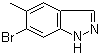 结构式 CAS# 1000343-69-0, 6-溴-5-甲基-1H-吲唑