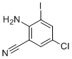 structure of CAS# 1000577-48-9, 2-Amino-5-chloro-3-iodobenzonitrile