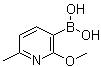 结构式 CAS# 1000802-75-4, (6-甲基-2-甲氧基吡啶-3-基)硼酸