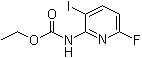 结构式 CAS# 1001070-26-3, N-(6-氟-3-碘-2-吡啶基)氨基甲酸乙酯