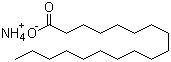 structure of CAS# 1002-89-7, Ammonium stearate;Octadecanoic acid ammonium salt; DC 100A; Kanebinol YC 81; Ligafluid AS 35; Nopco DC 100A; Nopcote DC 100A; Stanfax 320; Stokal STA; YC 81