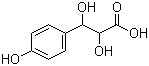 structure of CAS# 100201-57-8, 2,3-Dihydroxy-3-(4-hydroxyphenyl)propanoic acid;3-(p-Hydroxyphenyl)-2,3-dihydroxypropionic acid