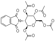 structure of CAS# 10022-13-6, 1,3,4,6-Tetra-O-acetyl-2-deoxy-2-phthalimido-beta-D-glucopyranose