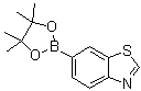structure of CAS# 1002309-47-8, Benzothiazole-6-boronic acid pinacol ester;6-(4,4,5,5-Tetramethyl-1,3,2-dioxaborolan-2-yl)-1,3-benzothiazole; 6-(4,4,5,5-Tetramethyl-1,3,2-dioxaborolan-2-yl)benzo[d]thiazole