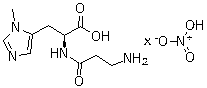 L-Anserine nitrate molecular structure (CAS 10030-52-1)