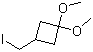 3-(Iodomethyl)-1,1-dimethoxycyclobutane molecular structure (CAS 1003013-83-9)