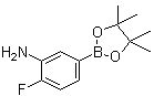 结构式 CAS# 1003575-43-6, 3-氨基-4-氟苯硼酸频哪醇酯