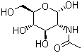 structure of CAS# 10036-64-3, 2-Acetamido-2-deoxy-alpha-D-glucose;2-Acetamido-2-deoxy-alpha-D-glucopyranose; alpha-N-Acetylglucosamine